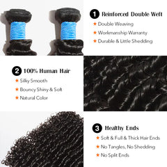 Deep Curly Virgin Brazilian Hair
