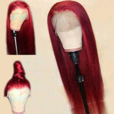 Burgundy Human Hair Wig