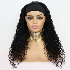 Brazilian Water Wave Human Hair Headband Wig