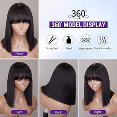 Yaki Straight Bob With Bangs