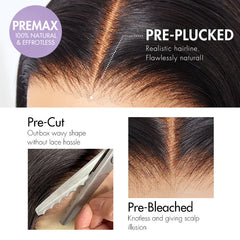 Ash Blonde Ombre Blunt Cut Bob Glueless Wig