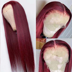 Long Straight Human Hair Wig