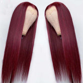 Long Straight Human Hair Wig