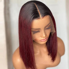 Short Straight Bob Human Hair Wig