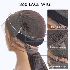 360 Pre-Plucked Body Wave Human Hair Wig
