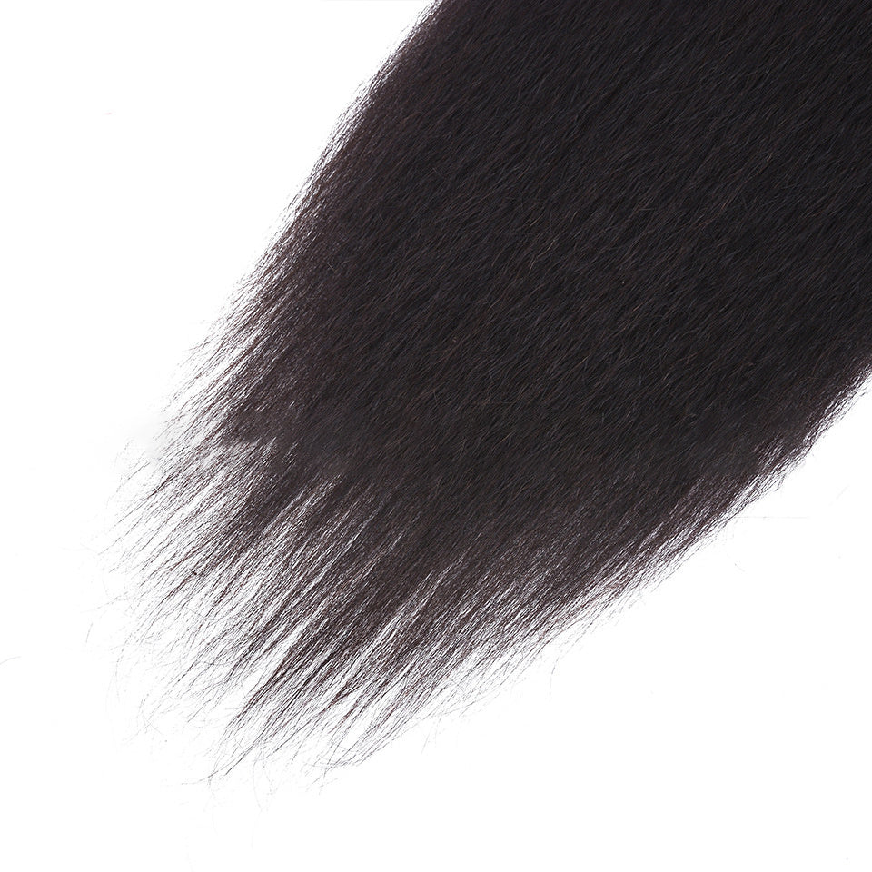 Kinky Straight Human Hair  Ponytail