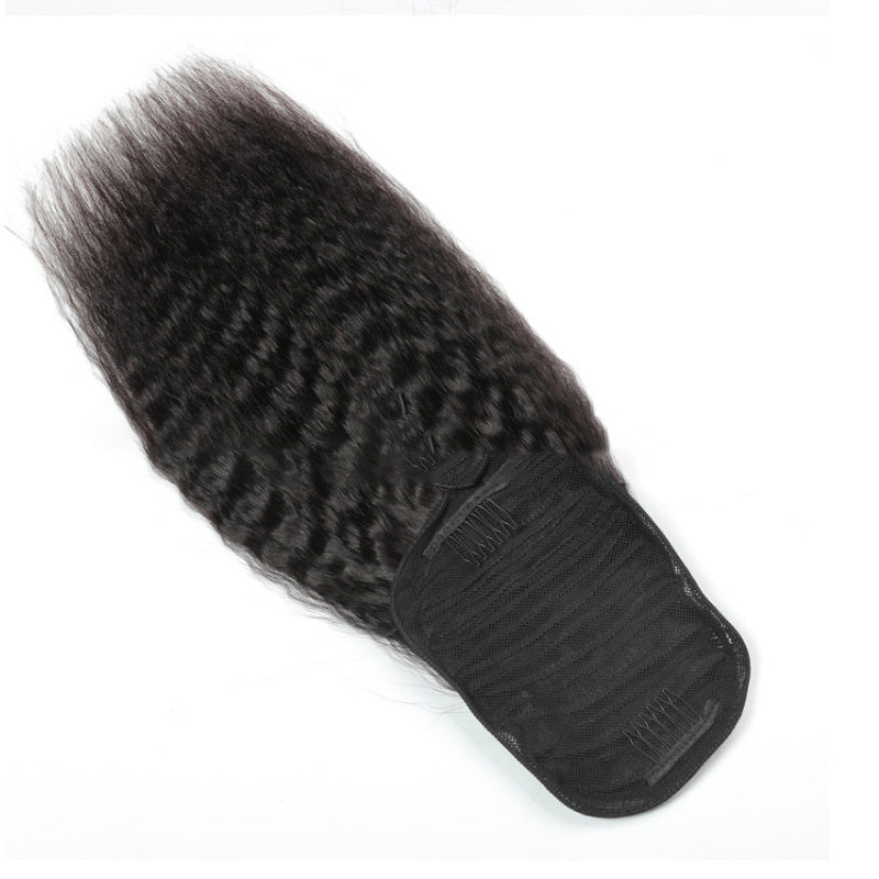 Kinky Straight Human Hair  Ponytail