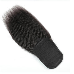 Kinky Straight Human Hair  Ponytail