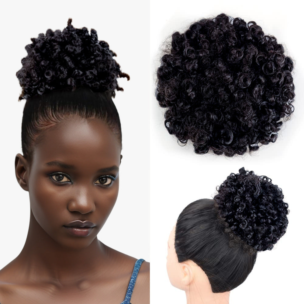 Women's Drawstring Fluffy Wig