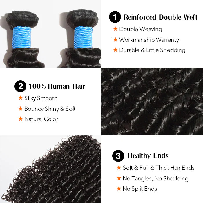 Deep Curly Virgin Brazilian Hair