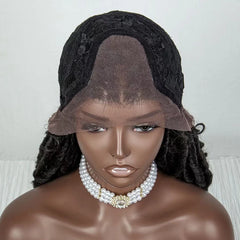 Faux Goddess Locs Wig with Curls