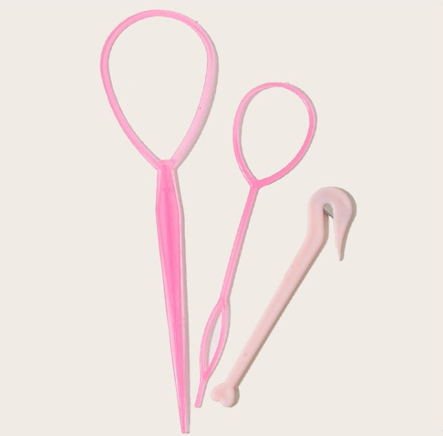 Hair Braiding Tools Comb Set Hairdressing Tress Device Hair Puller Pin Four-piece Set Household Modeling Tail Comb New
