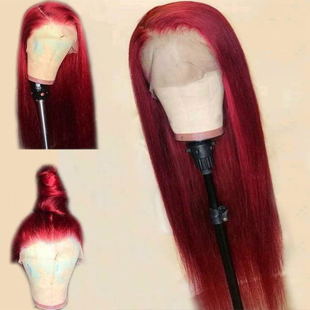 Burgundy Human Hair Wig