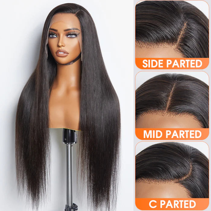 Glueless Straight Transparent Lace Front Wig