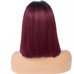 Short Straight Bob Human Hair Wig