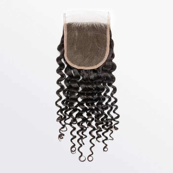 Deep Curly Free Parted Lace Closure