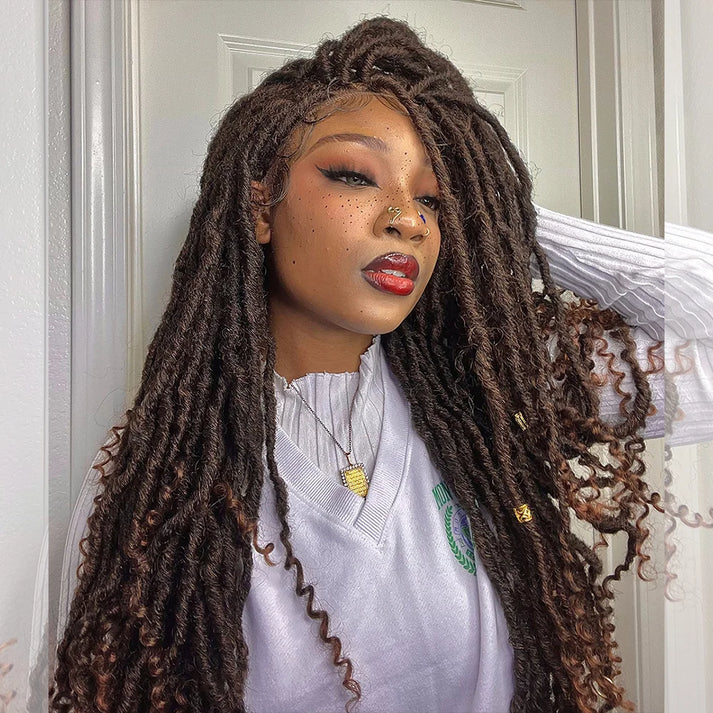 Deep Curl Ends Boho Goddess Locs Wig