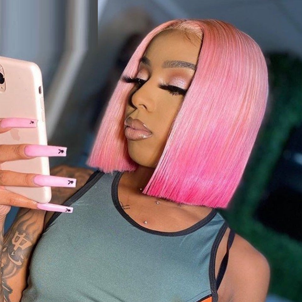 Gradient Human Hair Wig