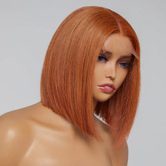 Sugar Maple Glueless Mid Part Bob Human Hair Wig