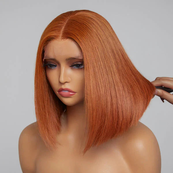 Sugar Maple Glueless Mid Part Bob Human Hair Wig