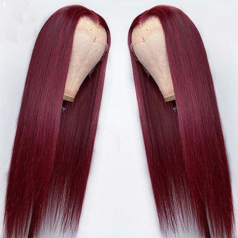 Long Straight Human Hair Wig