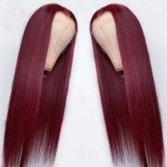 Long Straight Human Hair Wig