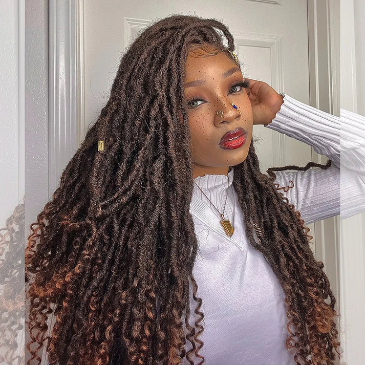 Deep Curl Ends Boho Goddess Locs Wig