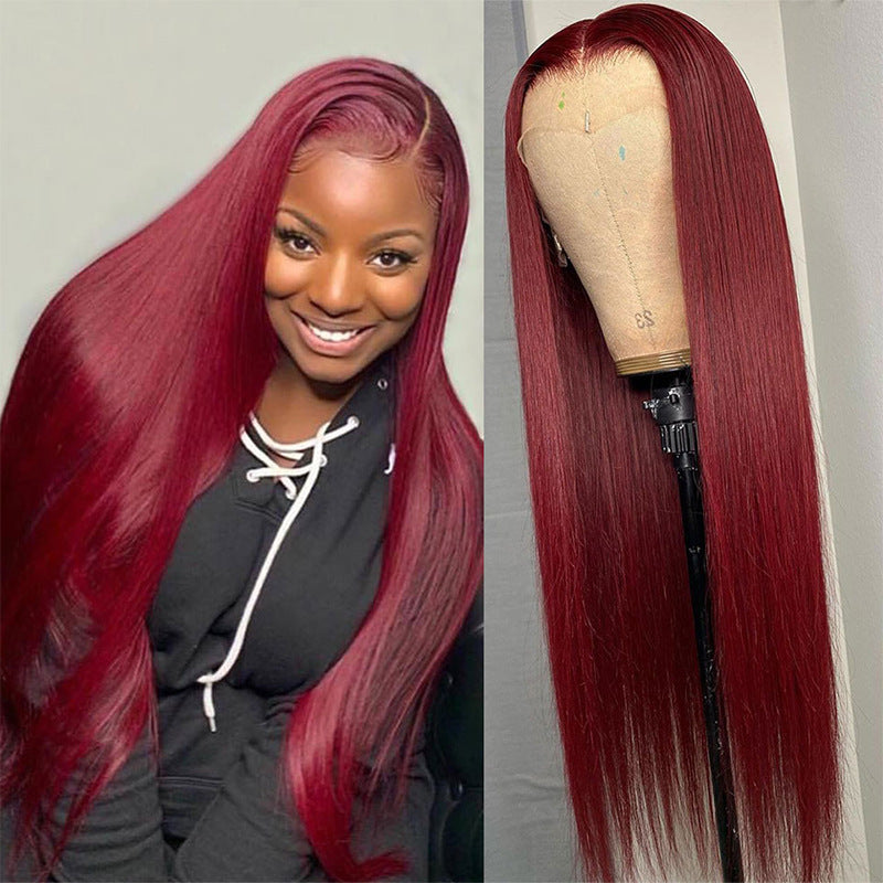 Long Straight Human Hair Wig