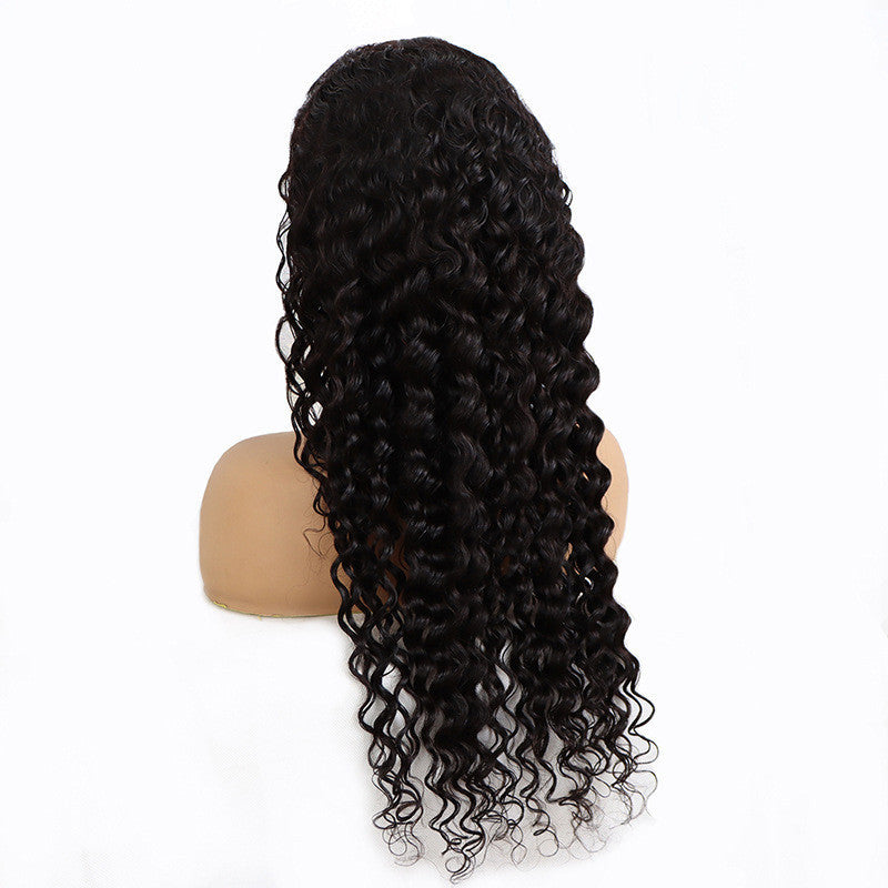 Deep Rolled Wavy Human Hair Wig