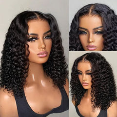 Frontal Human Hair Water Wave BOB Wig
