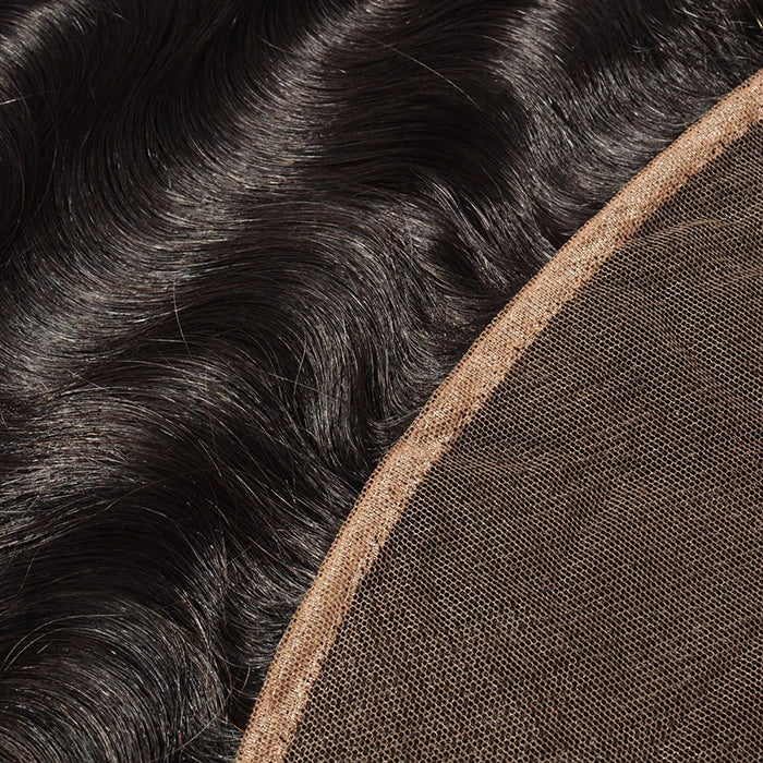 Body Wave Free Parted Frontal